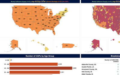 Severe Shortage of Child and Adolescent Psychiatrists Illustrated in AACAP Workforce Maps